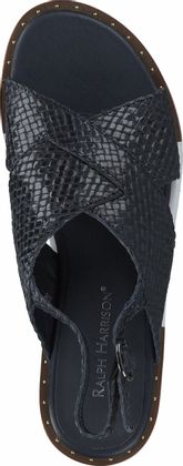 Ralph Harrison Damen-Sandalen aus Leder 184100907091 (Dunkelblau)
