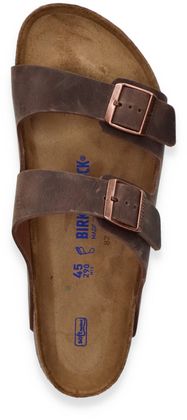 Birkenstock Herren-Pantoletten aus Leder 592221931615 (Braun)