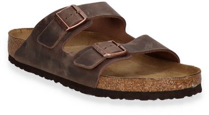 Birkenstock Herren-Pantoletten aus Leder 592221931615 (Braun)