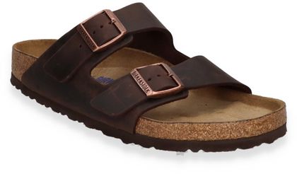 Birkenstock Herren-Pantoletten aus Leder 592221931615 (Braun)