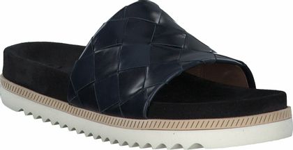 Homers Damen-Pantoletten aus Leder 180101951602 (Blau)