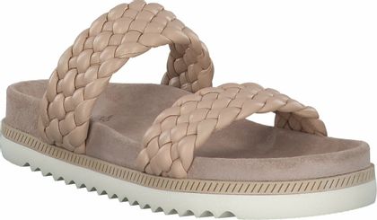 Homers Damen-Pantoletten aus Leder 180300951560 (Rosa)