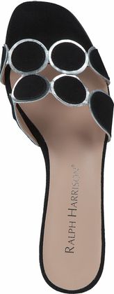 Ralph Harrison Damen-Pantoletten aus Leder 181002909592 (Schwarz)