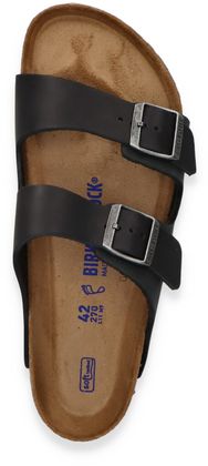 Birkenstock Herren-Pantoletten aus Leder 592001931822 (Schwarz)
