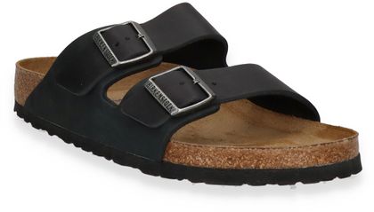 Birkenstock Herren-Pantoletten aus Leder 592001931822 (Schwarz)