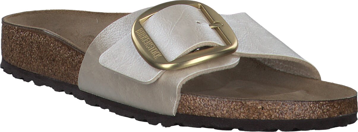 Birkenstock Damen-Pantoletten aus Leder 591301931743 (Beige 