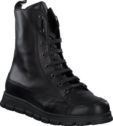 Candice Cooper Damen-Schnürboots aus Leder 102001967713 (Schwarz)