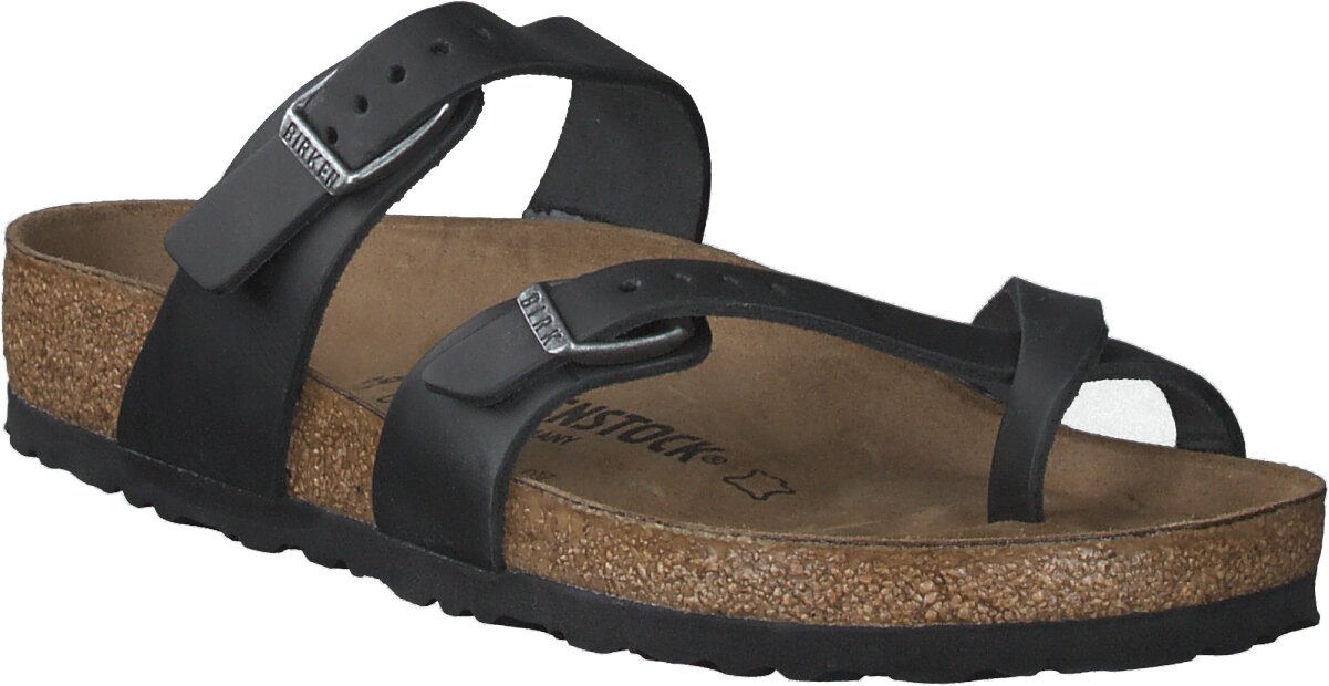 Birkenstock Damen Zehentrenner aus Leder 591001931731 Schwarz online bestellen Prange