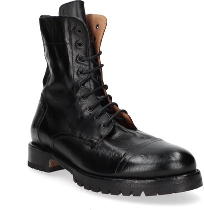 Cordwainer Herren-Schnürboots aus Leder 213001968626 (Schwarz)