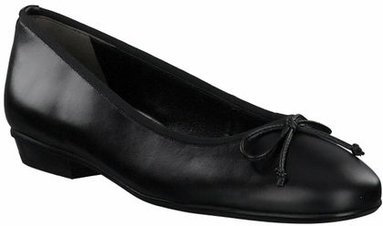 Paul Green Damen-Ballerinas aus Leder 103001153928 (Schwarz)