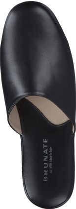 Brunate Herren-Hausschuhe aus Leder 440001968936 (Schwarz)