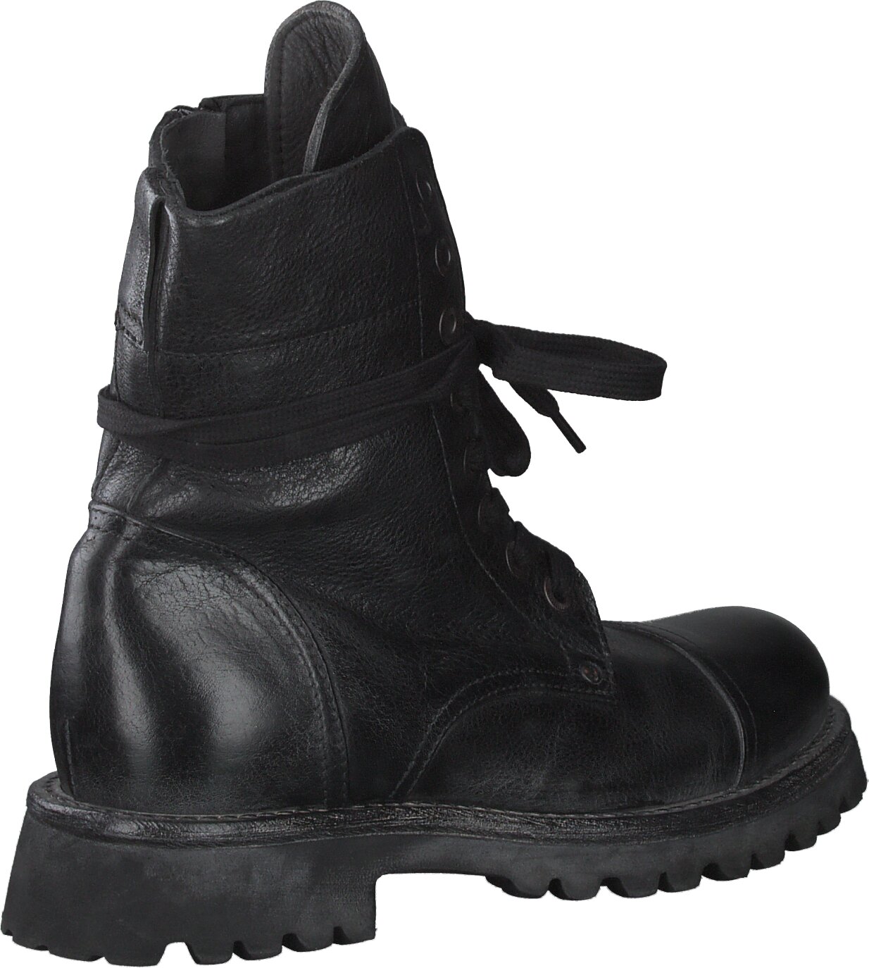 MOMA Damen-Schnürboots aus Leder 102001953350 (Schwarz) online 