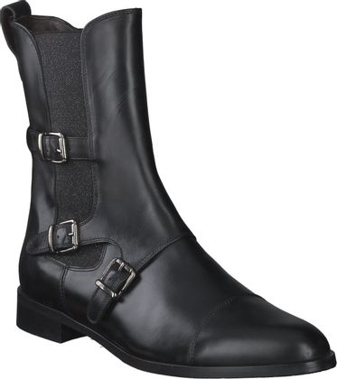 Pertini Chelsea Boots aus Leder für Damen 105001968432 (Schwarz)