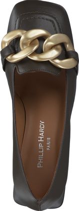 Phillip Hardy Pumps aus Leder 121691970588 (Oliv)