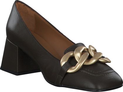 Phillip Hardy Pumps aus Leder 121691970588 (Oliv)