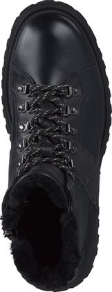 La Martina Herren-Schnürboots aus Leder 291001968638 (Schwarz)