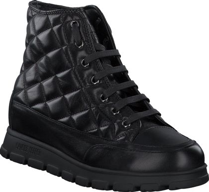 Candice Cooper Damen-Schnürboots aus Leder 102001967749 (Schwarz)