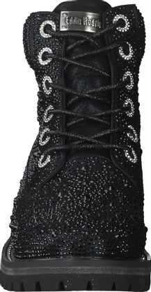 Eddie Rodriguez Damen-Schnürboots 102002970852 (Schwarz)