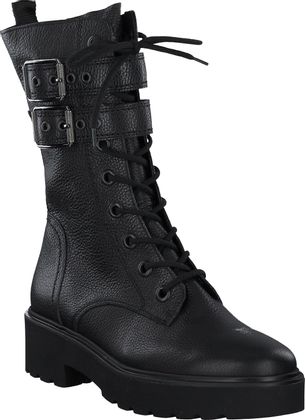 Paul Green Damen-Schnürboots 102001969084 (Schwarz)