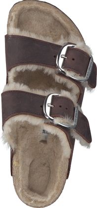 Birkenstock Gefütterte Damen-Hausschuhe 420201969369 (Braun)
