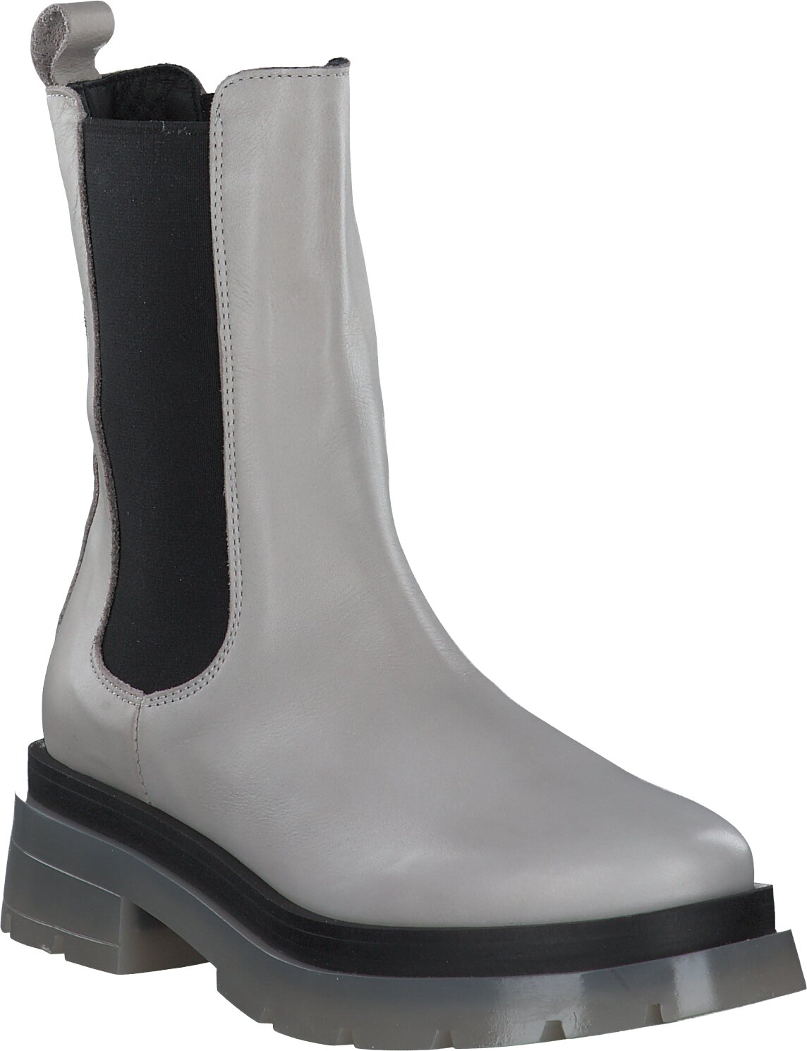 Shirley Mae Chelsea Boots für Damen aus Leder 102441977482 (Grau  