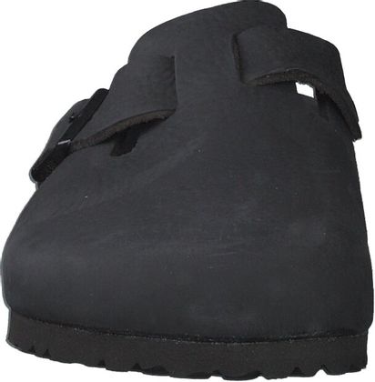 Birkenstock Herren-Pantoletten aus Leder 592002969448 (Schwarz)