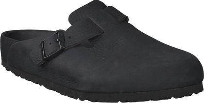 Birkenstock Herren-Pantoletten aus Leder 592002969448 (Schwarz)