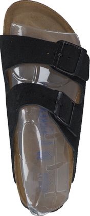 Birkenstock Damen-Pantoletten aus Leder 591002973889 (Schwarz)