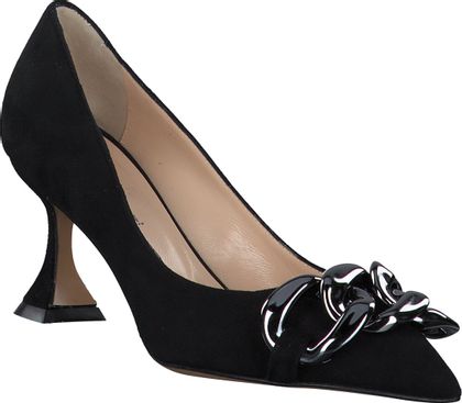 Gianni Renzi Klassische Leder-Pumps 122002954068 (Schwarz)