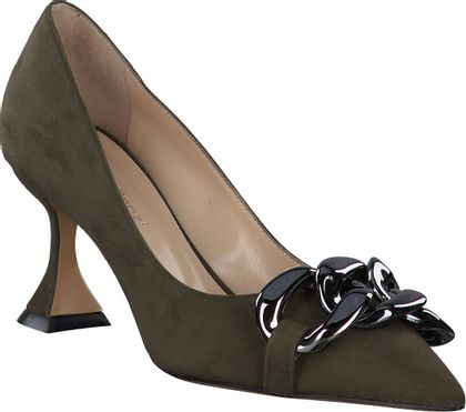 Gianni Renzi Klassische Pumps aus Leder 122602954056 (Oliv)