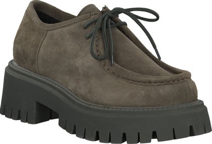 Shirley Mae Damen-Schnürschuhe aus Leder 101692981400 (Oliv)