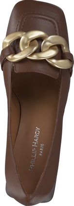 Phillip Hardy Damen-Pumps aus Leder 121201954743 (Dunkelbraun)