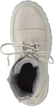 Shirley Mae Winter-Schnürboots aus Leder 192301977421 (Beige)