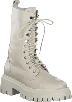 Shirley Mae Winter-Schnürboots aus Leder 192301977421 (Beige)