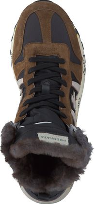 Premiata Herren-Schnürboots 293202967361 (Schwarz/Braun)