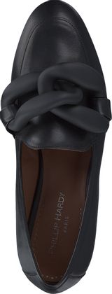 Phillip Hardy Damen-Slipper aus Leder 100001954718 (Schwarz)