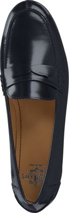 Trumans Damen-Slipper aus Leder 110101979727 (Dunkelblau/Schwarz)