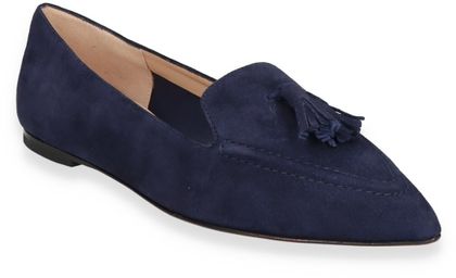 Shirley Mae Damen-Ballerinas aus Leder 103102955759 (Blau)