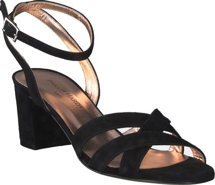 Phillip Hardy Damen-Sandalen aus Leder 185002980407 (Schwarz)