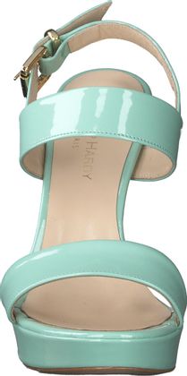 Phillip Hardy Plateau-Sandalen aus Leder 183643980477 (Grün)