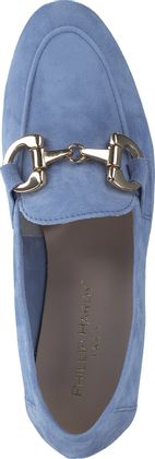 Phillip Hardy Damen-Slipper aus Leder 103142955681 (Blau)