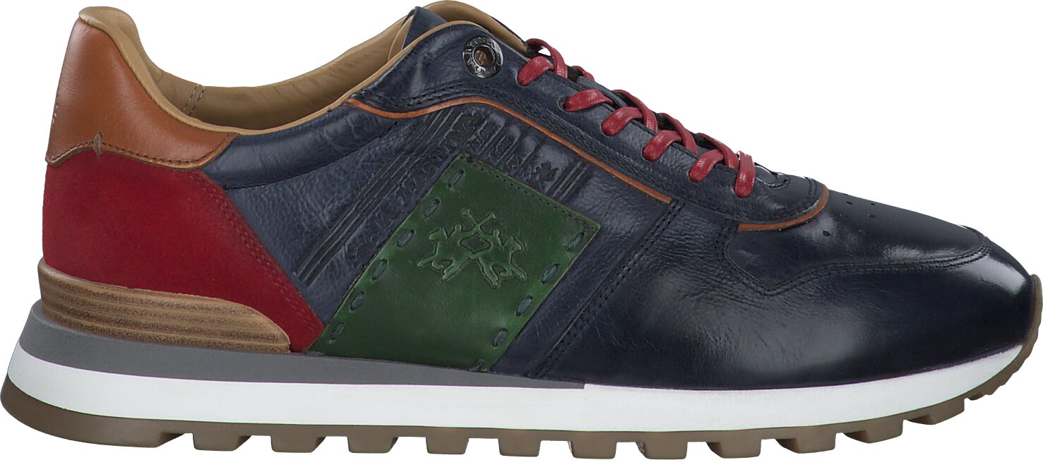 La Martina Herren Sneaker Aus Leder 244101974389 Blau Online Shoppen Juppen