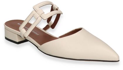 Konstantin Starke Damen-Pantoletten aus Leder 180301979405 (Beige)