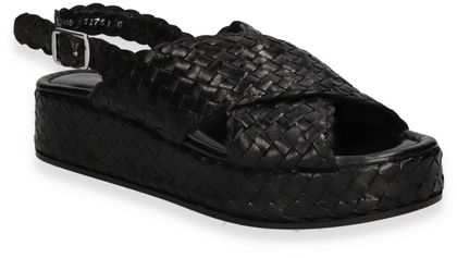 Phillip Hardy Damen-Sandalen aus Leder 184000974092 (Schwarz)
