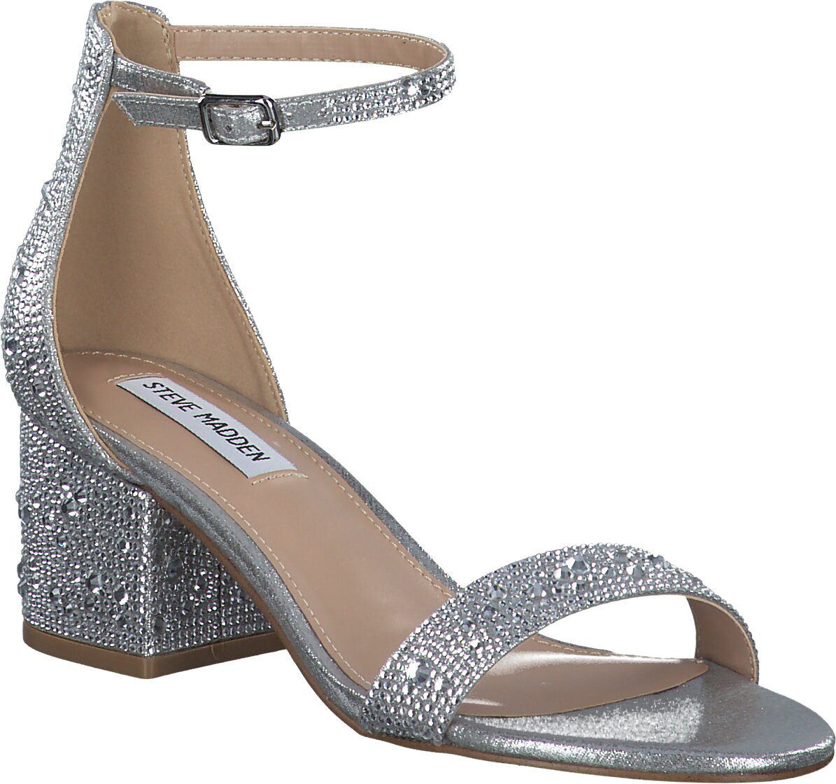 Steve Madden Absatz-Sandalen für Damen 185917973245 (Silber) Bild 01