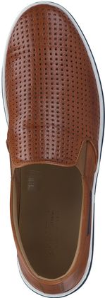 Galizio Torresi Herren-Slipper aus Leder 226221936765 (Braun)