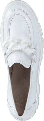 Paul Green Damen-Slipper aus Leder 100701975850 (Weiß)