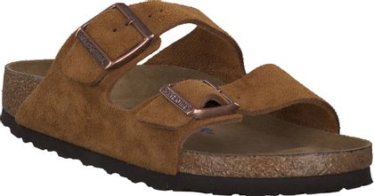 Birkenstock ARIZONA Damen-Pantoletten aus Leder 591222973890 (Braun)