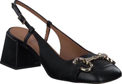 Phillip Hardy Damen-Slingpumps aus Leder 131001980080 (Schwarz)
