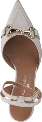 Phillip Hardy Damen-Slingpumps aus Leder 132301979971 (Beige)